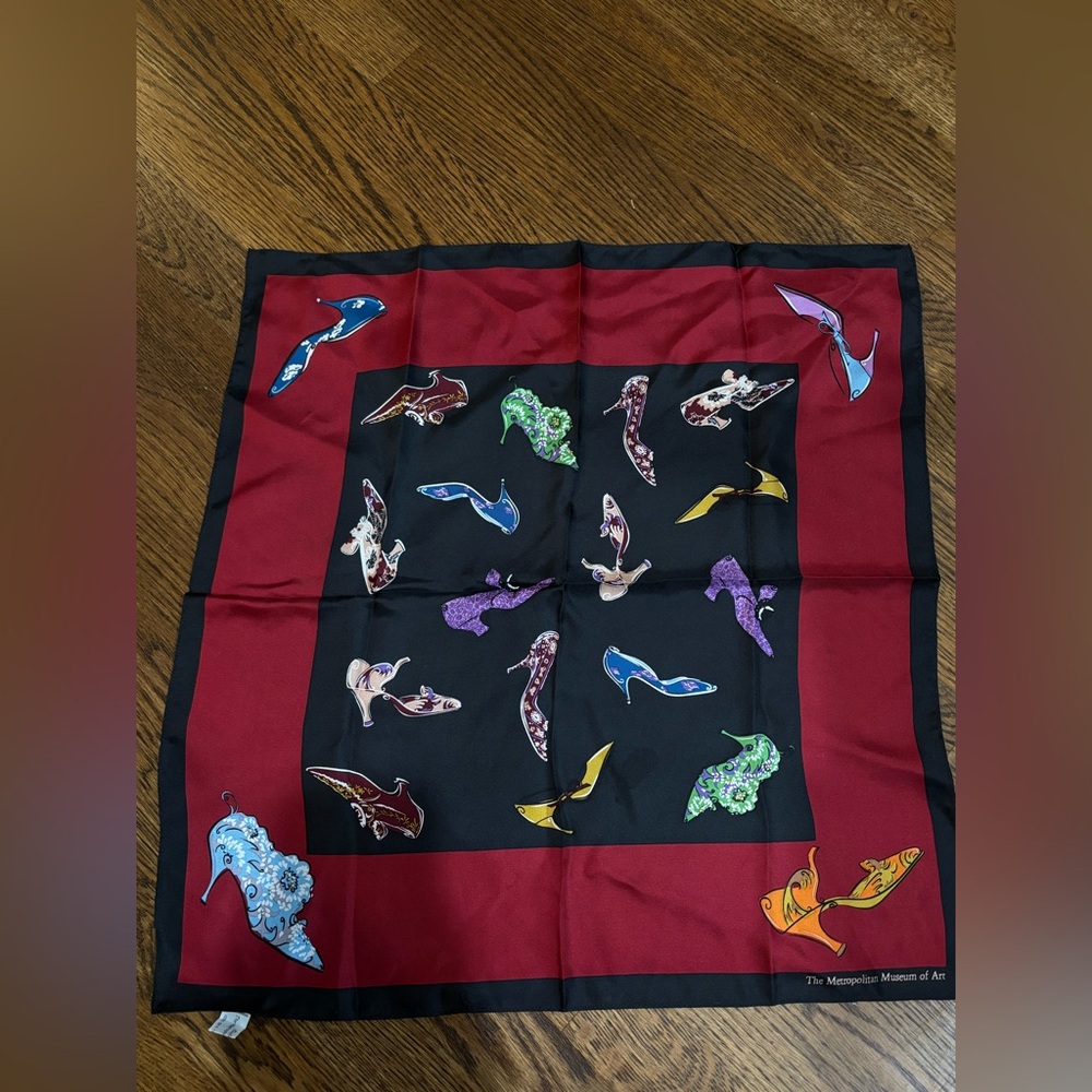 Colorful Shoe Pattern Scarf from The Metropolitan Museum of Art